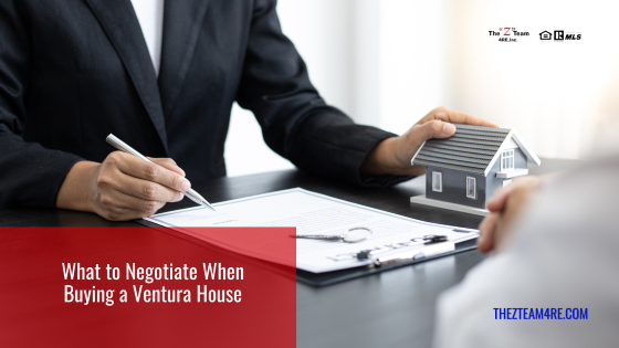 When buying a Ventura house, even in a seller's market, there are still things that you can negotiate to help sweeten the deal for yourself.