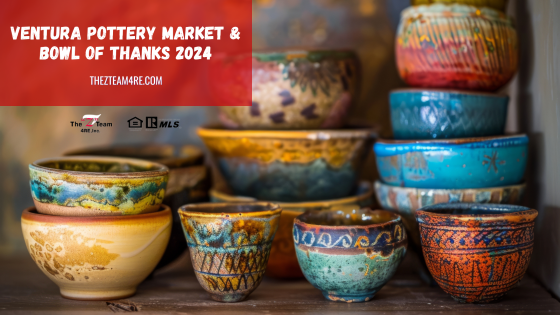 Buy a bowl to feed yourself and local families in need this year by visiting the Ventura Pottery Market and Bowl of Thanks on Nov 9th & 10th at Ventura Harbor Village. Proceeds from bowl sales benefit Food Share Ventura County.